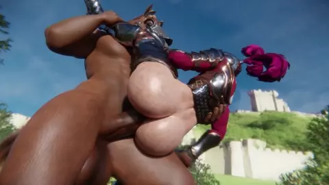 [4K] Royal Knight Mercy Fucked By Horseguys [Rekin3D]