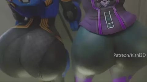 Tracer x Sombra ass bump