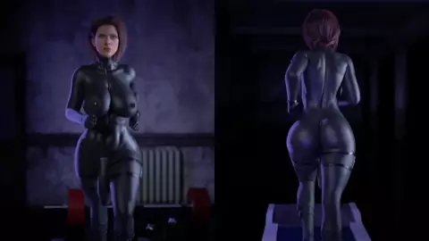 [4K] Black Widow's Workout [Futa][ParkingBelt]