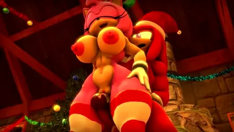 Amy and Knuckles Christmas [wector]