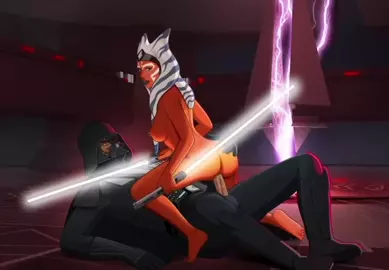 Star Wars Rebels Ahsoka And Vader (sfan)