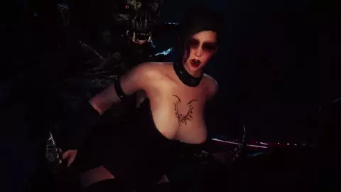 Vampire Groupie Sorceress Fucks Gargoyle by Glimix