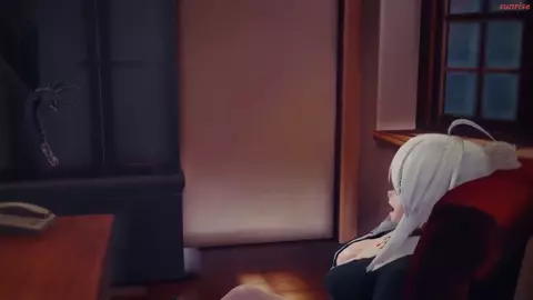 [MMDSunrise] Insects fuck principal Haku in her office