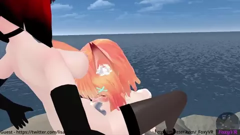 Two Futa Fox Girls having fun - Vrchat Part 1