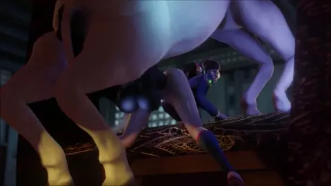 [4K] Academy D.Va And Horse Ass Pounding [TheBartender]