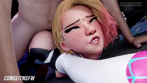 Spider Gwen Burning The Midnight Oil [White][Conseitnsfw]