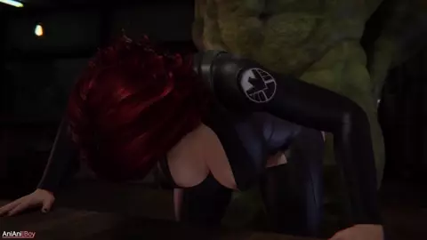 [4K] Black Widow Double Smash [Clothed][AniAniBoy]