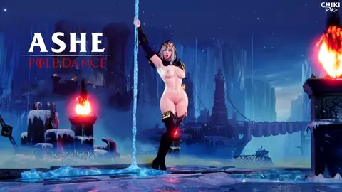 Ashe POLE DANCE FULL animation