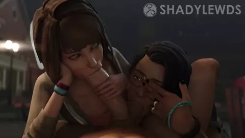Alex wanted in on the action, so Max helps her practice. [Shadylewds]