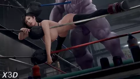 [4k] Tifa Lockhart Steps Into The Ring With Thanos [Nude][X3D]