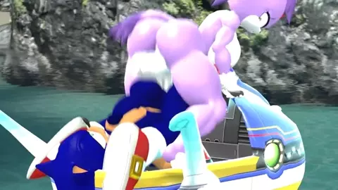 Blaze and Sonic on Jet ski [silvertilver (4lifebunger)]