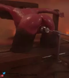Succubus Pillory Dildo Machine - 3eeDeeBee