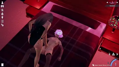 Tifa X Astolfo latex footjobs