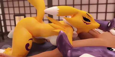 Renamon Blowjob - Furromantic