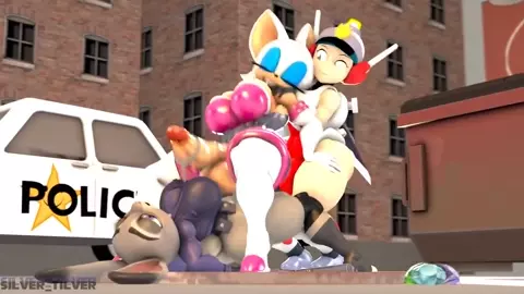 Rouge Caught by Cops [silvertilver (4lifebunger)]