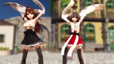 Kancolle Kongou sisters (Kuro@Vov)