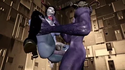 Futa Demon fucked!