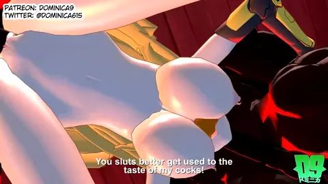 Team RWBY gets Gangbanged by a Group of Grimm