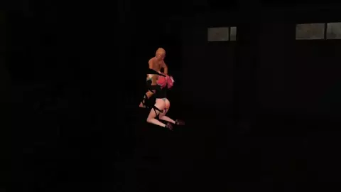 A woman disciplined by an older man