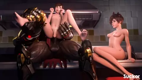 Femboy D.Va And Doomfist [Suckor]