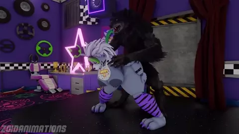 Roxy X Werewolf (BothSound) [ZoidAnimations]