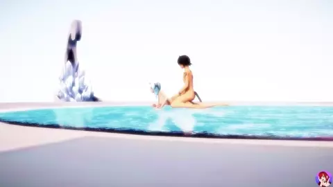 MMD R18 Genshin Impact Eula gets a creampie