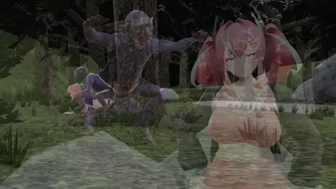 A woman who transplanted to another world is attacked by goblins.