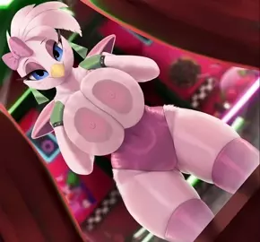 "Glamrock Chica Tits on Glass" by ThousandFoldFeathers (2022) [No Audio | Loop]