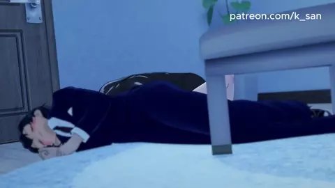 Wife cheating beside her drunk husband
