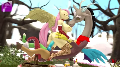 [Gorilka] Discord X Fluttershy - Christmas Party