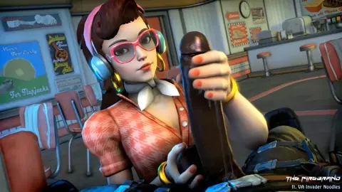D.Va Handjob [Blacked][Thefirebrandsfm]