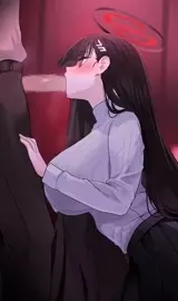 Tsukatsuki Rio blowjob (asayuki101)