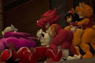 Orgy with Sonic's Girls