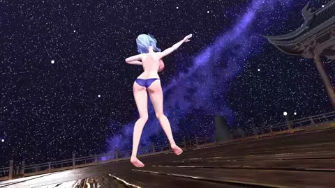 【MMD】甘雨 Ganyu／DEEP BLUE TOWNへおいでよ