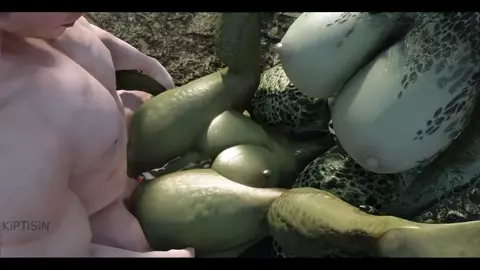 Two Curvy Half-Argonian Sluts and a Dragonborn