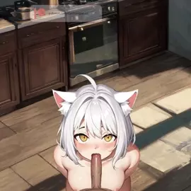 Cat girl sucking