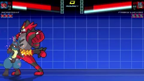 Incineroar (M) VS Lucario (M) [MUGEN #19]