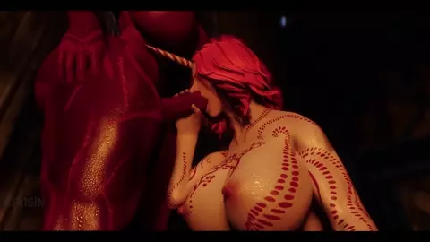 2 Futanari Demons And Curvy Juicy Unicorn Girl