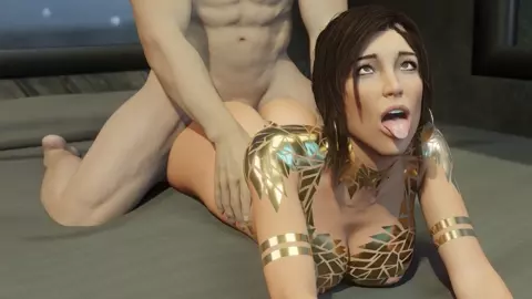 Lara Croft Pronebone [White][Gold][SaveAss]