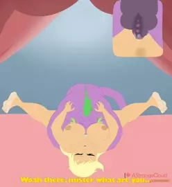 Spike fucking Applejack [astrangecloud]