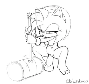 Amy on Dildo