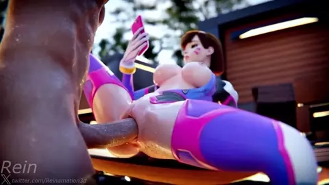 D.Va Poolside Penetration [Reinamation3D]