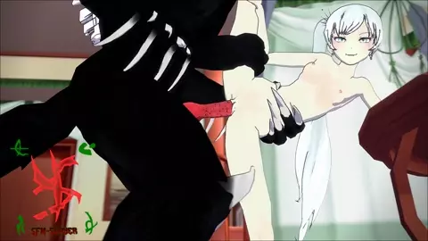 Weiss Schnee and her secret pet Beowolf.
