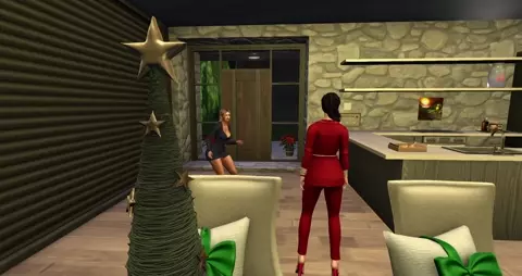 A Christmas tale in an imaginary land with a pretty young woman.