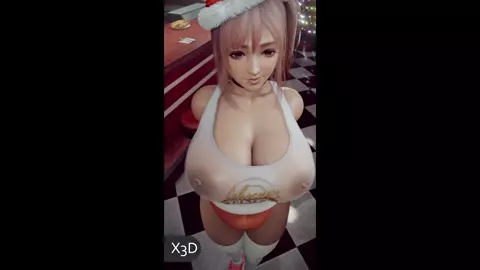Honoka Wishes You A Happy X-Mas [White][X3D]