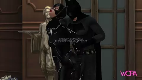 Catwoman tries to steal from Batman, but he fucks her hard