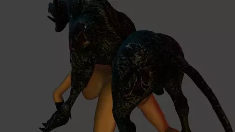 Rayne gets put in her place by a horny demon dog