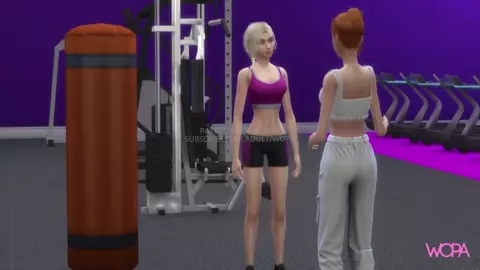 Lesbian friends fall in love and have sex at the gym