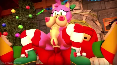 Amy and Knuckles Christmas