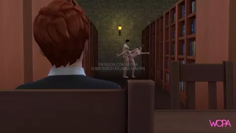 Hermione having sex with Viktor Krum in front of Ron